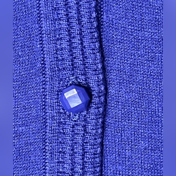 Banana Republic Cardigan V neck Purple Sz Medium - Picture 4 of 9